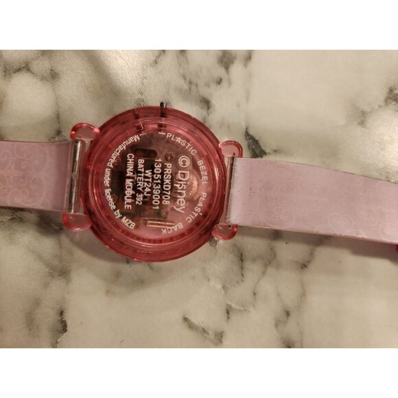 Disney Princess Girls Pink Digital Watch With Rhinestone Bezel & Printed Band - Picture 4 of 6